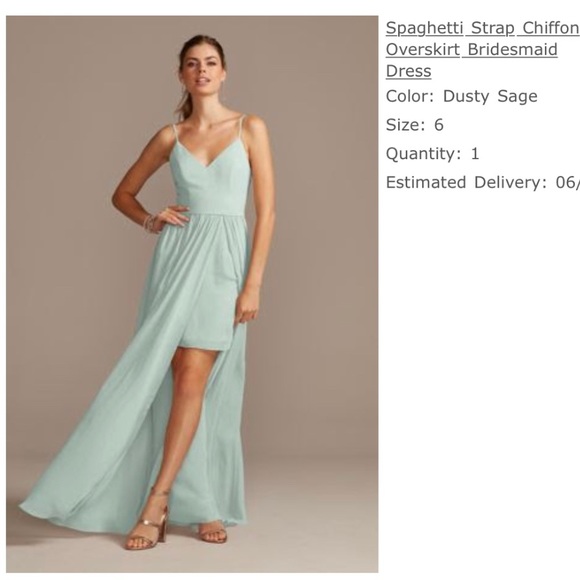 David's Bridal Dresses & Skirts - DAVIDS BRIDAL | mint green bridesmaids dress